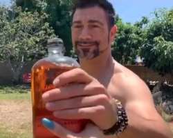 Chris Casamassa consuming alcohol